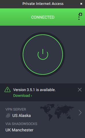 Connecting to the Private Internet Access VPN server
