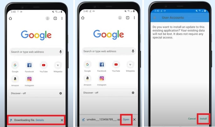 uMobix download file