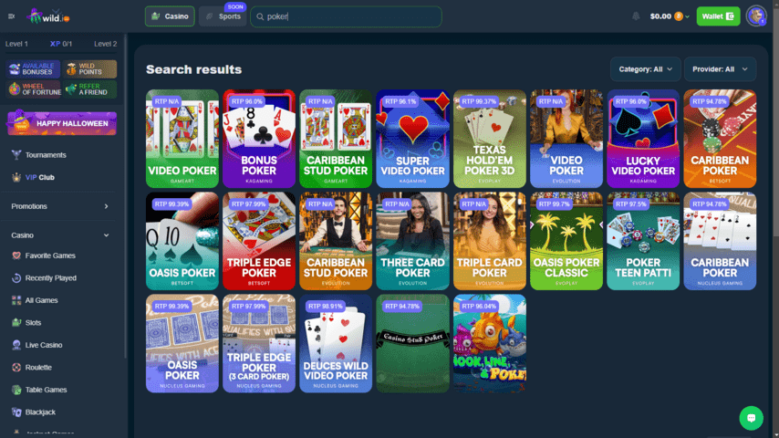 Wild.io Casino Review & Bonus Codes for December 2023