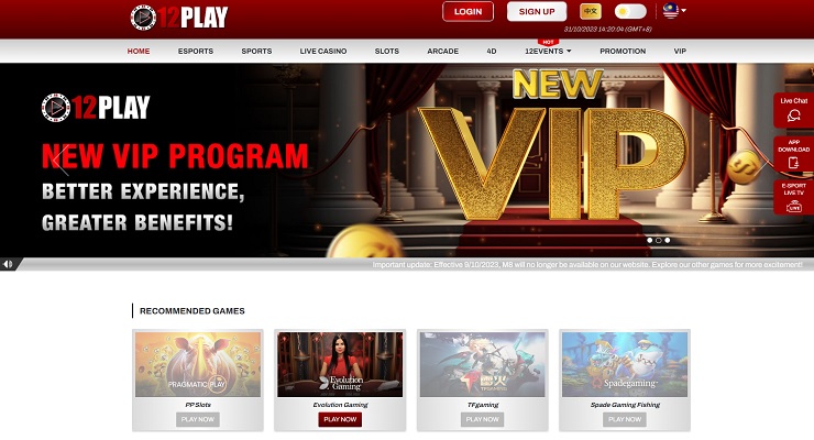 12Play Malaysia Online Gambling Site