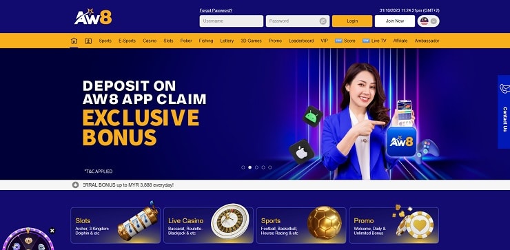 AW8 Malaysia Online Gambling Site