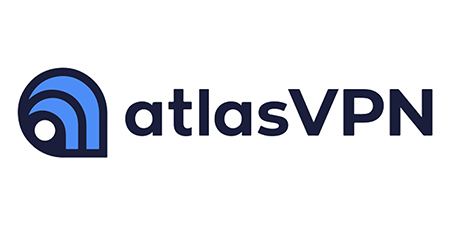 An image of AtlasVPN's logo on a white background.