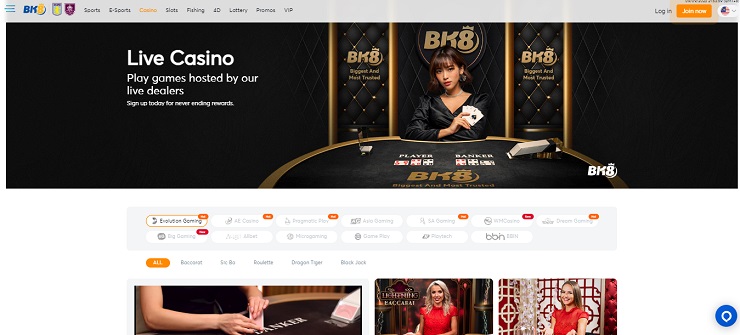 BK8 Casino Live Dealer Games