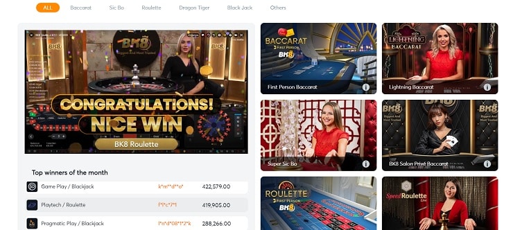 BK8 Casino Win