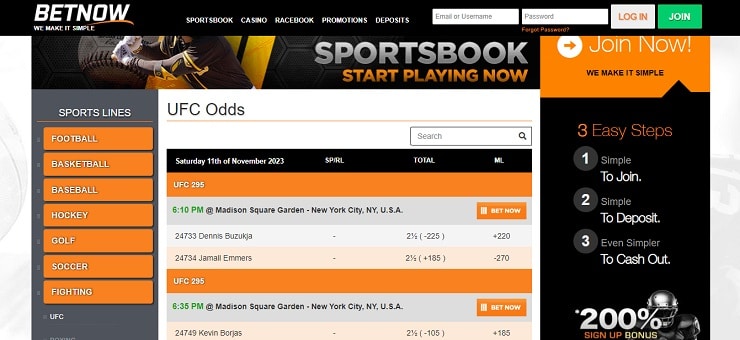 BetNow UFC