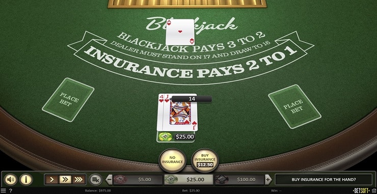 Blackjack Insurance
