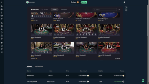 Blackjack lobby Mega Dice Evolution casino