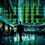 A man standing in a building