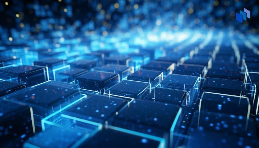 A representation of the Blockchain