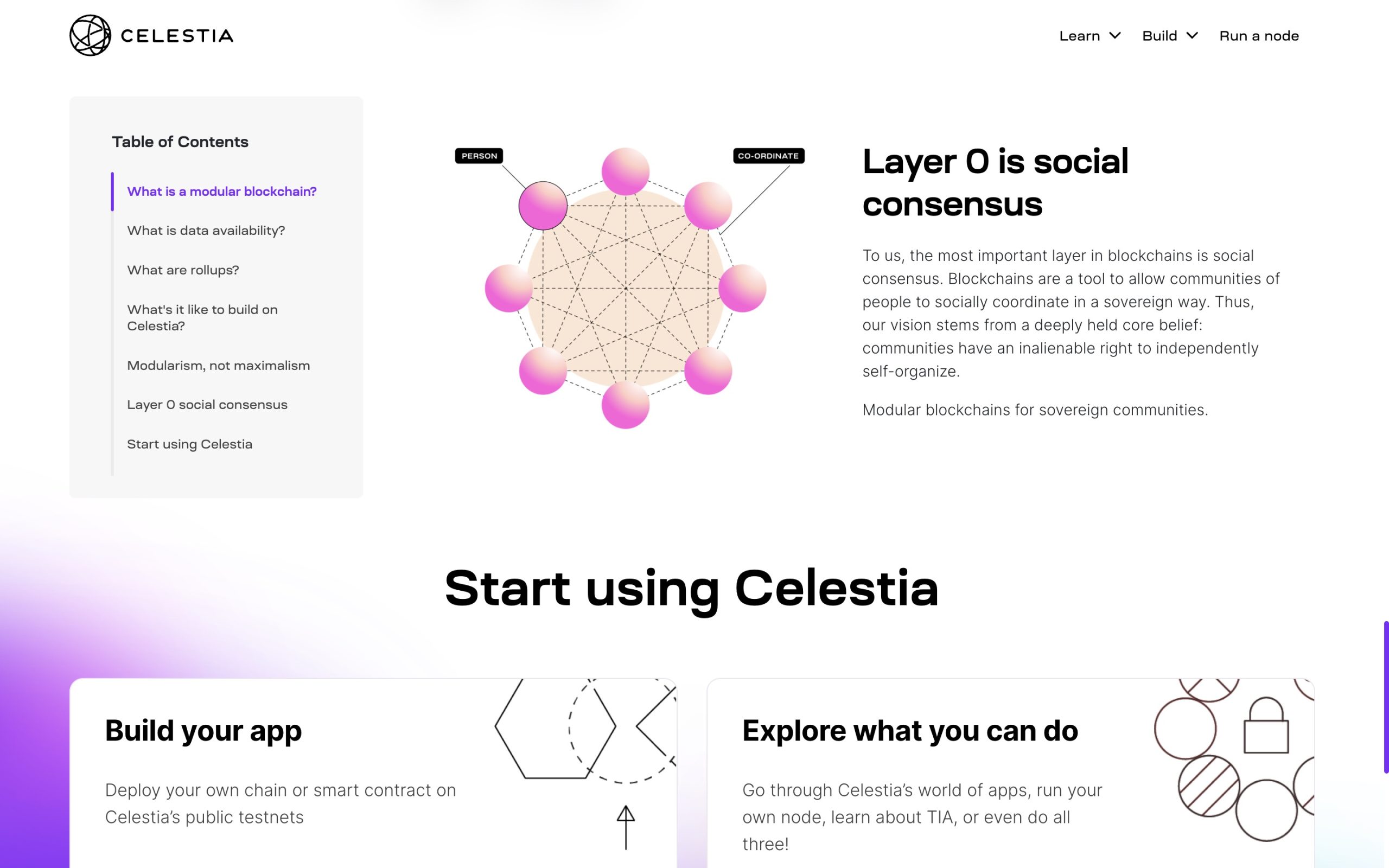 Celestia, Layer 0 is social Consensus