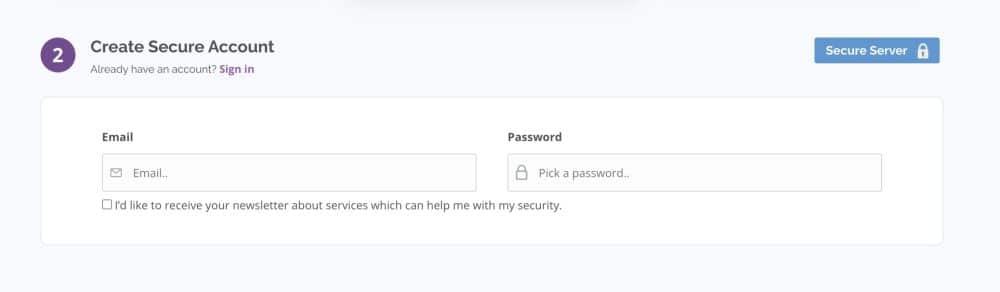 Creating a PrivateVPN account