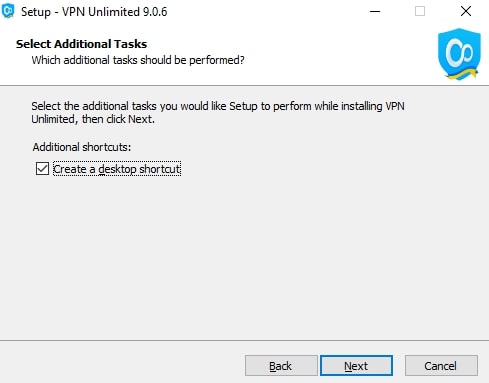 Creating a desktop shortcut for VPN Unlimited