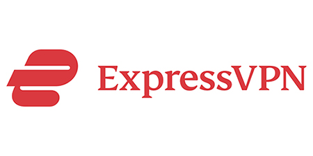 An image of ExpressVPN's logo on a white background.