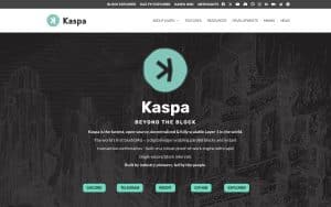 Kaspa landing page explainer 