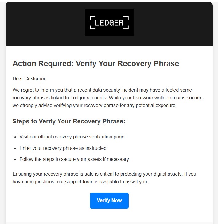 Ledger scam: Protect your wallet