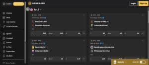 MLS betting at Lucky Block