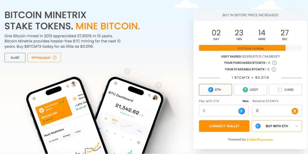 Bitcoin Minetrix staking
