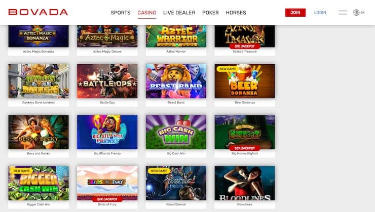Bovada Rival Casino
