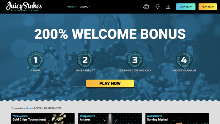 Juicy Stakes Michigan Online Poker Site