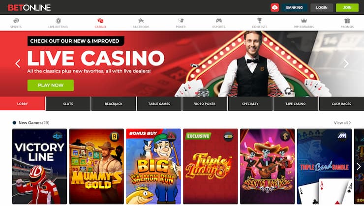 BetOnline Money Order Online Casino