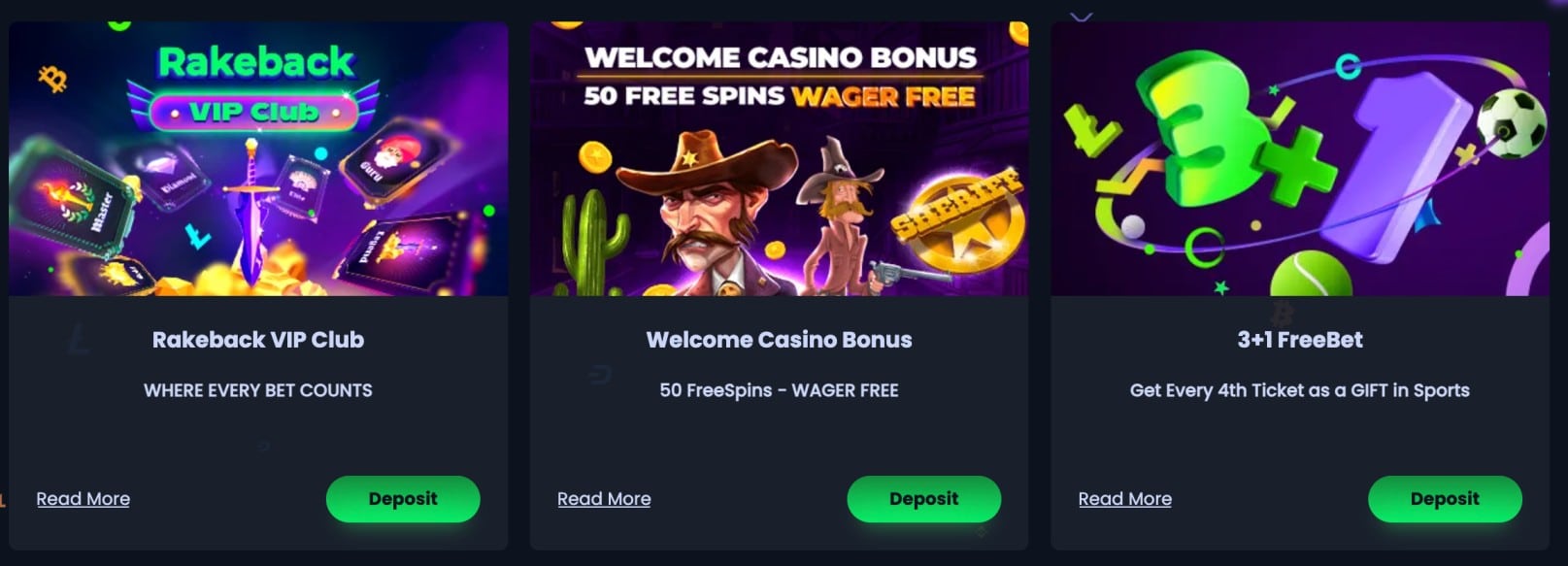 Jackbit welcome bonus and rakeback offerings