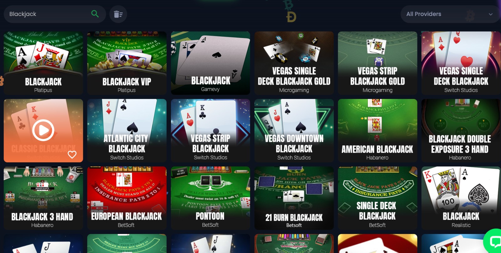 Jackbit blackjack games
