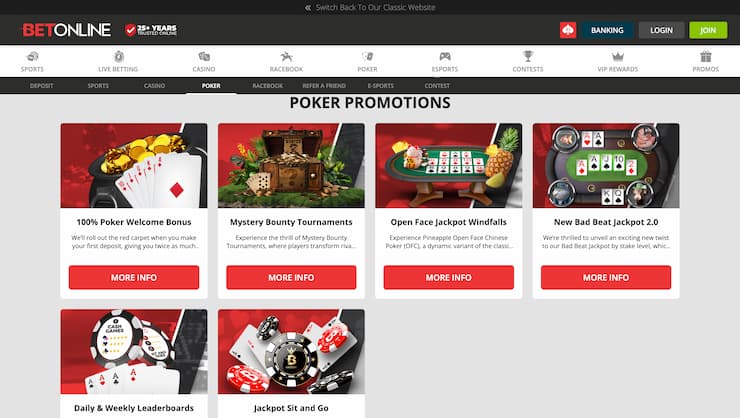 BetOnline Poker Promotions