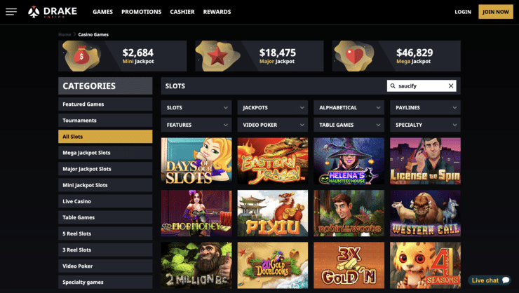 Drake Saucify Casino