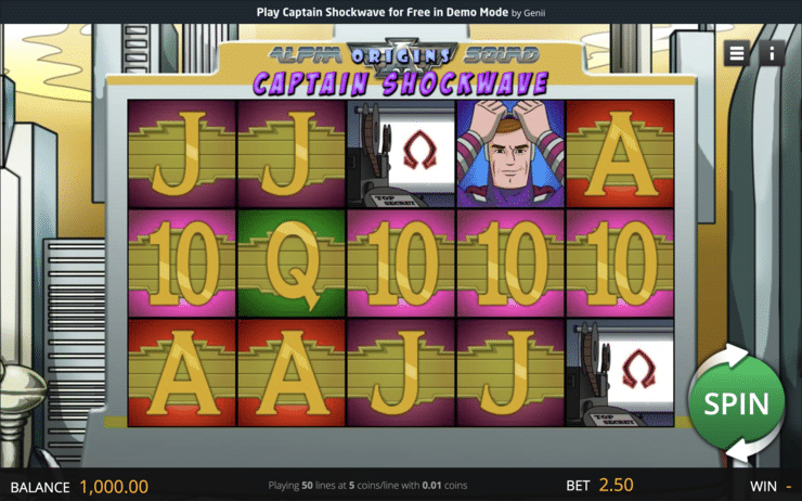 Captain Shockwave Slot