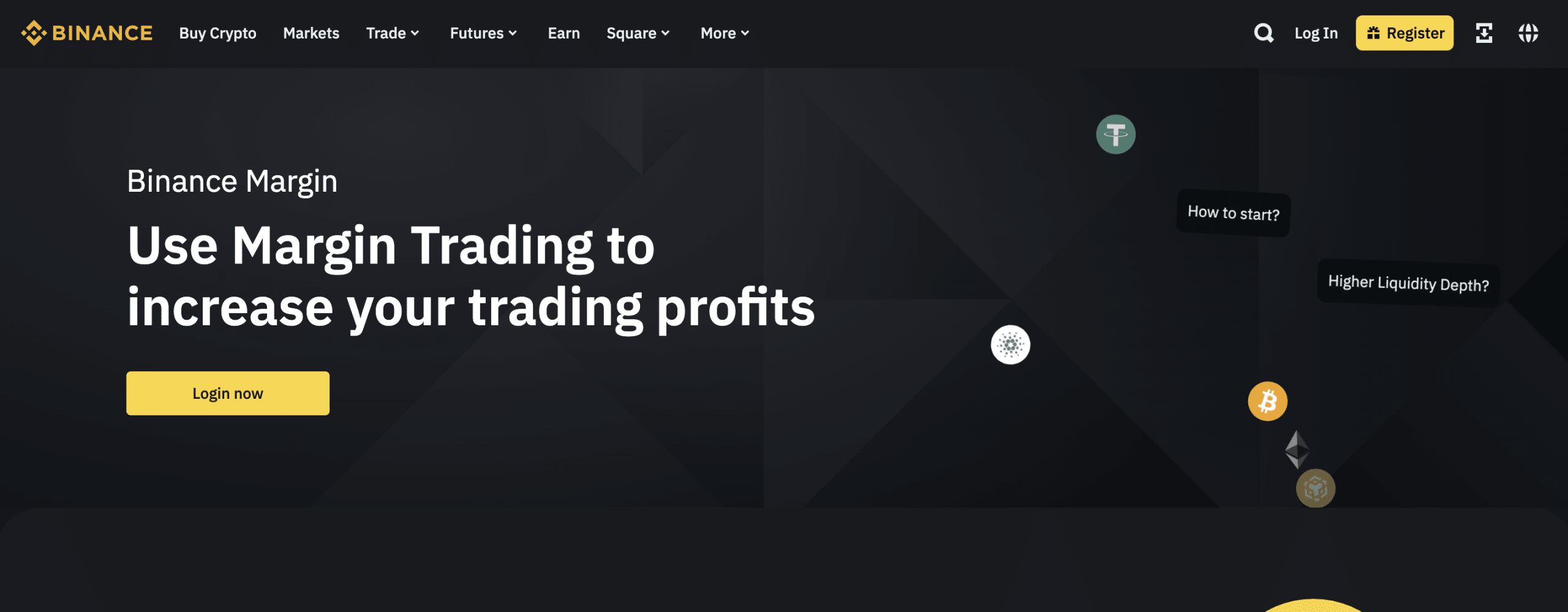 Binance margin trading