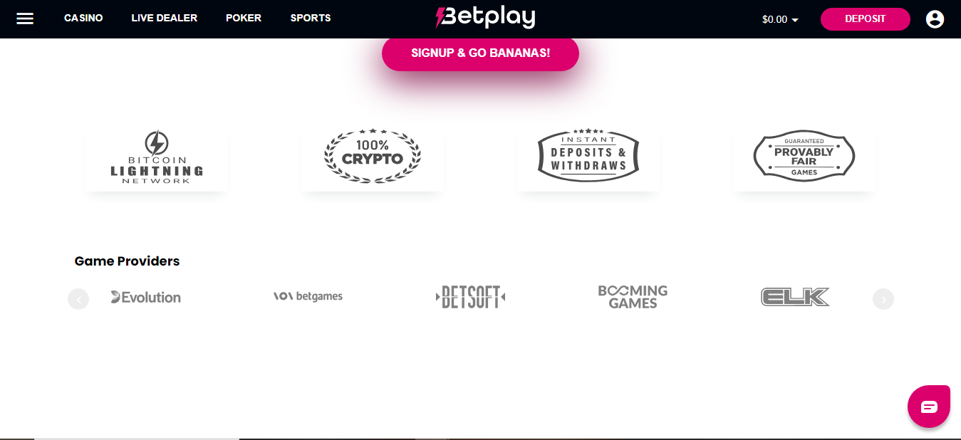 An image showing Betplay game providers