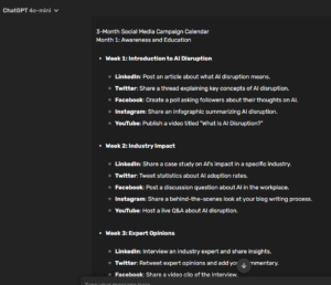 Simplified social campaign