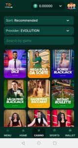 TG.Casino evolution casino