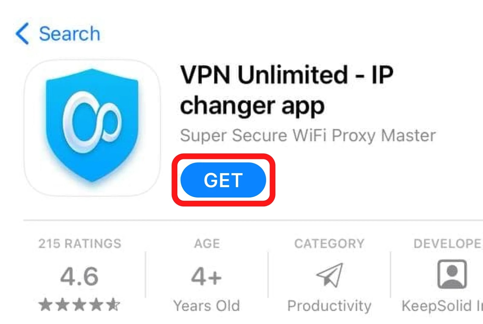 VPN Unlimited in the app store