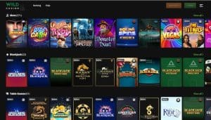 Wild Casino play games