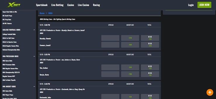 XBet UFC