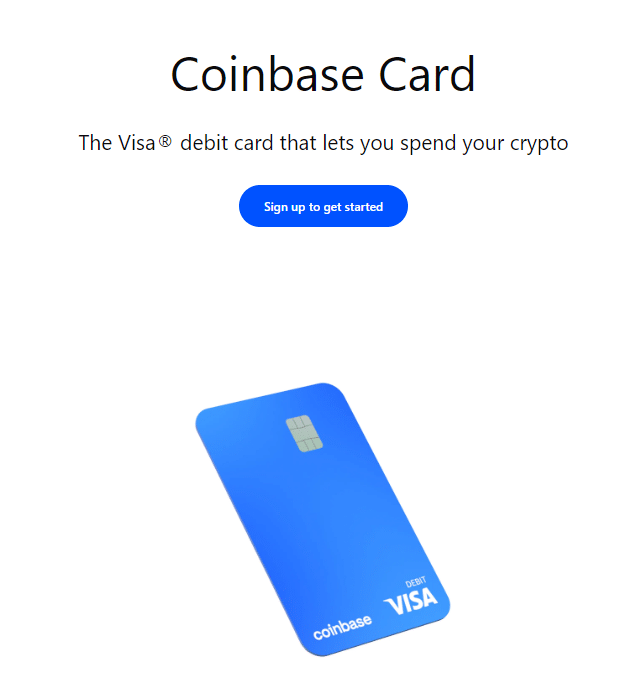 Coinbase card