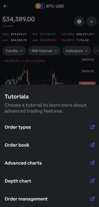 coinbase mobile advanced tutorials