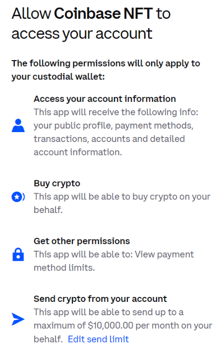 coinbase nft wallet connect