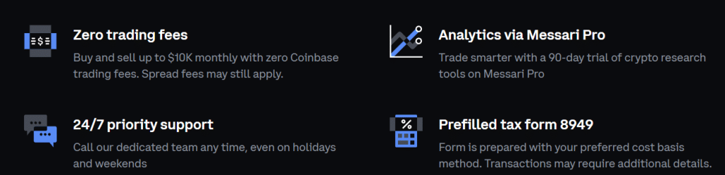 coinbase one benefits