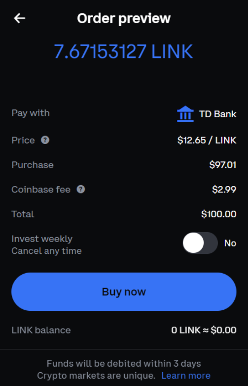 coinbase simple trade preview cash