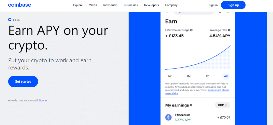 Coinbase staking
