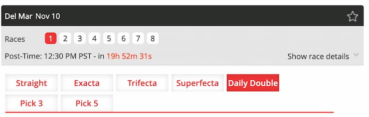 Select the Daily Double market
