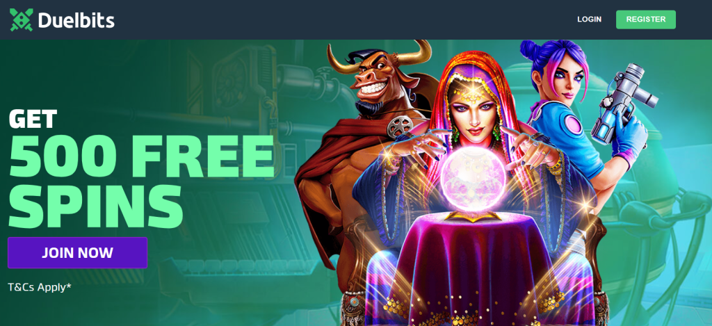 duelbits 500 free spins