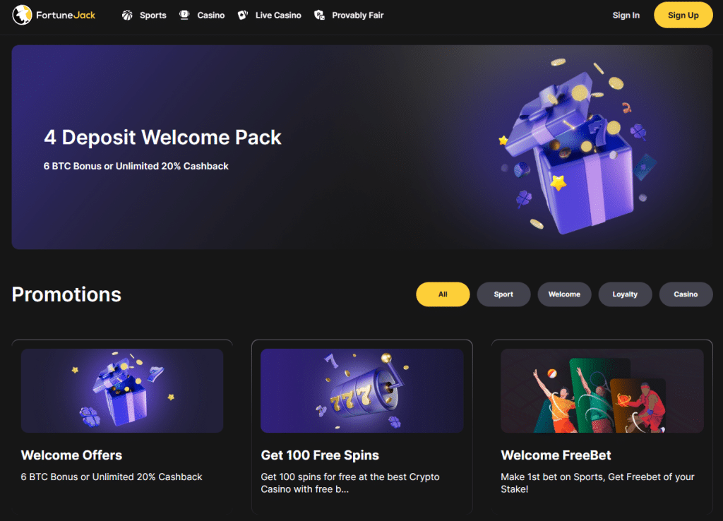 FortuneJack Casino Bonus, Promo Codes & Review for 2024