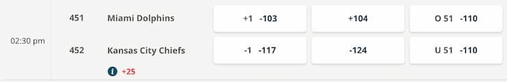 head to head betting example