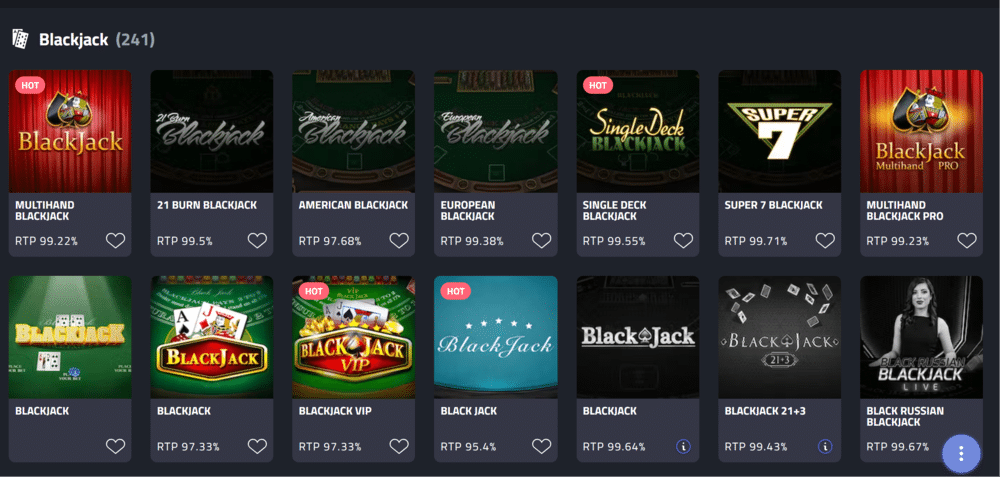 mBit Casino Blackjack