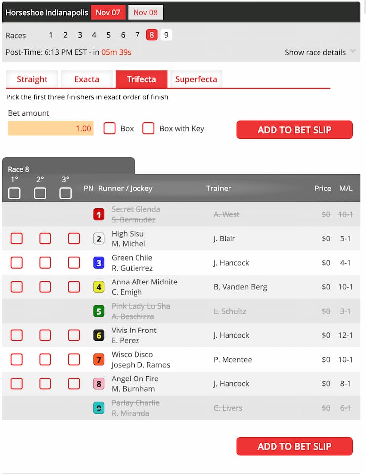 trifecta betting example