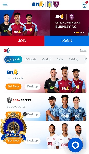 BK 8 MY Sports Betting App