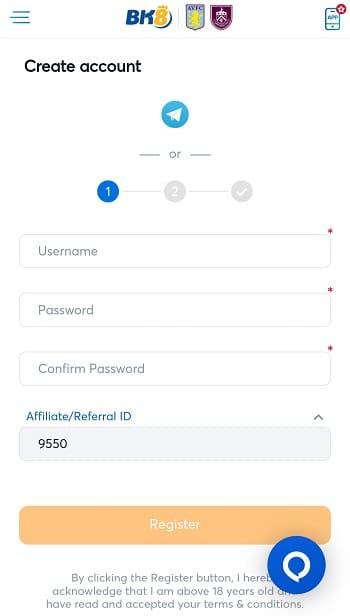 Register an Account